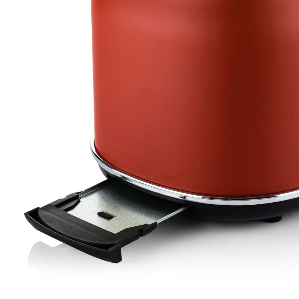 Westinghouse Broodrooster Retro Collections - 2 sleuven - cranberry red - WKTTB857RD Westinghouse Broodrooster Retro Collections - 2 Sleuven - Cranberry Red - WKTTB857RD -Praktische Winkel Voor Keukenbenodigdheden WKTTB857RD Retro 2 Slice Toaster 4