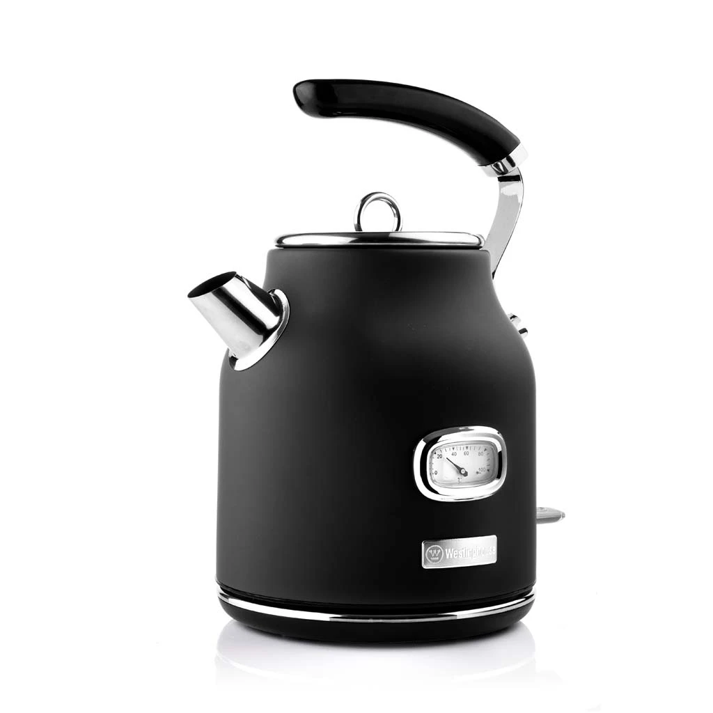 Westinghouse Waterkoker Retro Collections - 2200 W - liquorice black - 1.7 liter - WKWKH148BK Westinghouse Waterkoker Retro Collections - 2200 W - Liquorice Black - 1.7 Liter - WKWKH148BK -Praktische Winkel Voor Keukenbenodigdheden WKWK148BK Retro Kettle 1