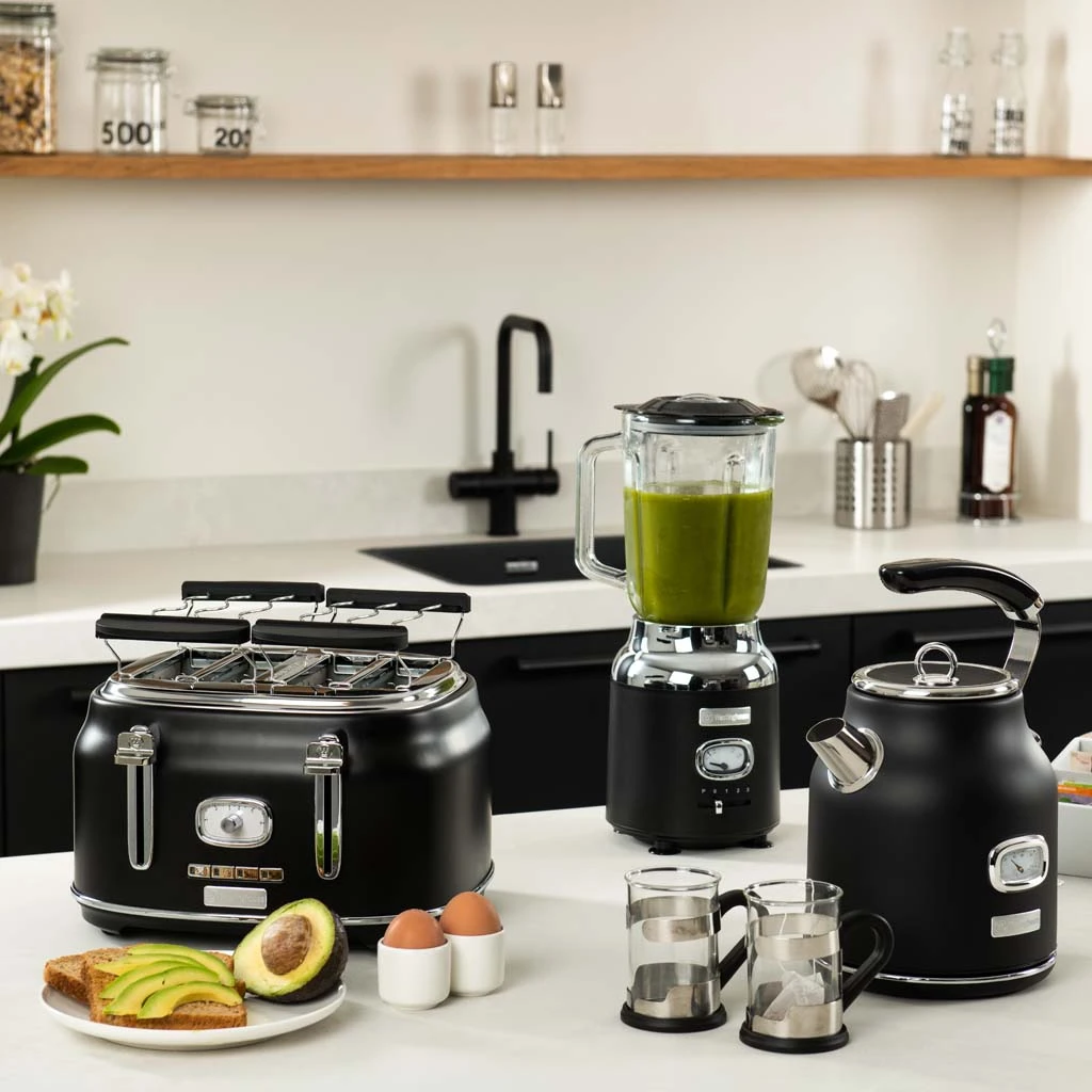 Westinghouse Waterkoker Retro Collections - 2200 W - liquorice black - 1.7 liter - WKWKH148BK Westinghouse Waterkoker Retro Collections - 2200 W - Liquorice Black - 1.7 Liter - WKWKH148BK -Praktische Winkel Voor Keukenbenodigdheden WKWK148BK Retro Kettle 5