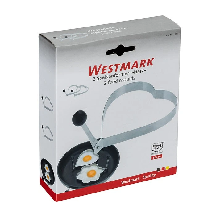 Westmark Ei Bakring hart - 2 stuks Westmark Ei Bakring Hart - 2 Stuks -Praktische Winkel Voor Keukenbenodigdheden Westmark Bakvorm Hart 3