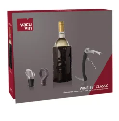 Vacu Vin Wijnset Classic - Zwart - 4 Delige Set 5 Vacu Vin Wijnset Classic - Zwart - 4 Delige Set -Praktische Winkel Voor Keukenbenodigdheden WineSetClassic VV9
