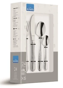 Amefa Bestekset Bologna - 24-delig / 6 Personen 4 Amefa Bestekset Bologna - 24-delig / 6 Personen -Praktische Winkel Voor Keukenbenodigdheden amefa bestekset