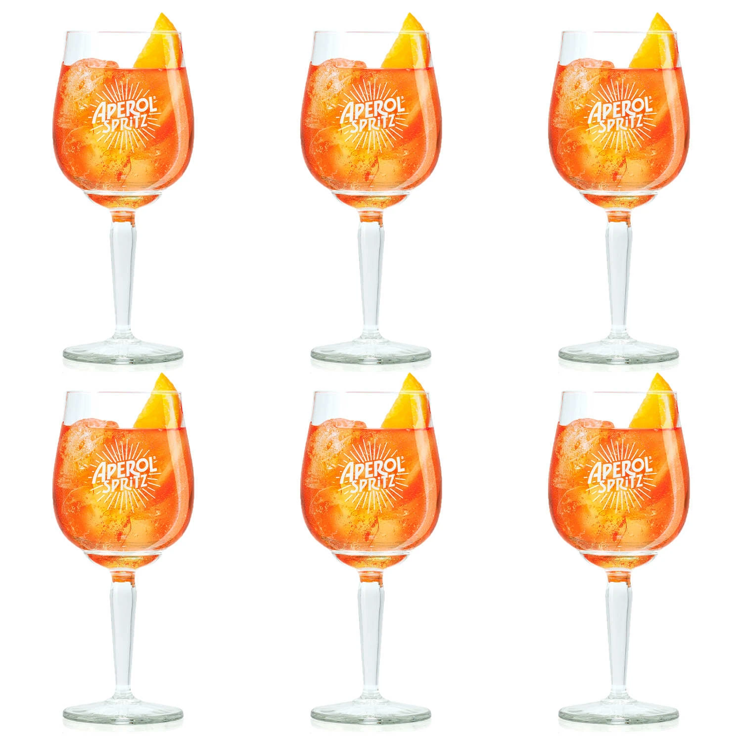 Aperol Spritz Glazen - 450 ml - 6 stuks Aperol Spritz Glazen - 450 Ml - 6 Stuks -Praktische Winkel Voor Keukenbenodigdheden aperol spritz glazen 1