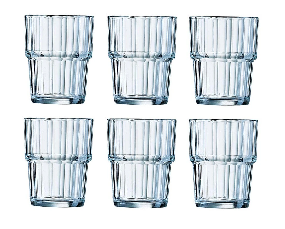 Arcoroc Tumbler Norvege - Gehard Glas - 200 ml - 6 stuks Arcoroc Tumbler Norvege - Gehard Glas - 200 Ml - 6 Stuks -Praktische Winkel Voor Keukenbenodigdheden arcoroc tumbler norvege