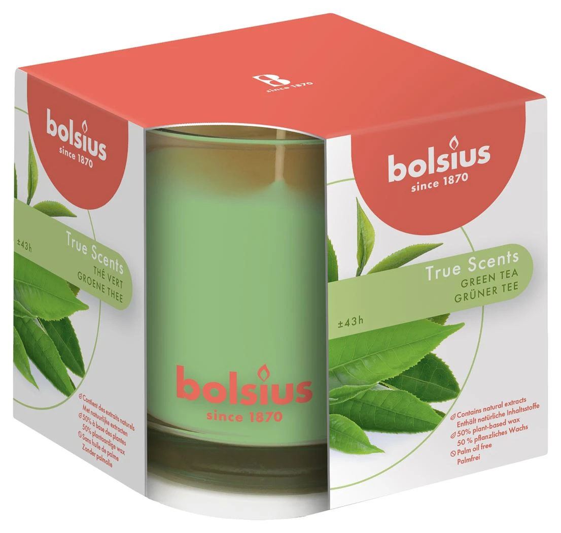 Bolsius Geurkaars True Scents Green Tea - 9.5 cm / ø 9.5 cm Bolsius Geurkaars True Scents Green Tea - 9.5 Cm / ø 9.5 Cm -Praktische Winkel Voor Keukenbenodigdheden bolsius geurglas true scents green tea 205339
