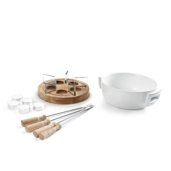 Boska Fondueset Twinkle - 4 personen - wit/bruin Boska Fondueset Twinkle - 4 Personen - Wit/bruin -Praktische Winkel Voor Keukenbenodigdheden boska candle light fondue twinkle 6