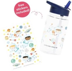 A Little Lovely Company Drinkfles / Waterfles - Astronauten 5 A Little Lovely Company Drinkfles / Waterfles - Astronauten -Praktische Winkel Voor Keukenbenodigdheden dbasbu36 lr 3 drink bottle astronauts