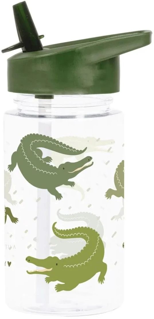 A Little Lovely Company Drinkfles / Waterfles - Krokodillen A Little Lovely Company Drinkfles / Waterfles - Krokodillen -Praktische Winkel Voor Keukenbenodigdheden dbcrgr63 lr 1 drink bottle crocodiles 1