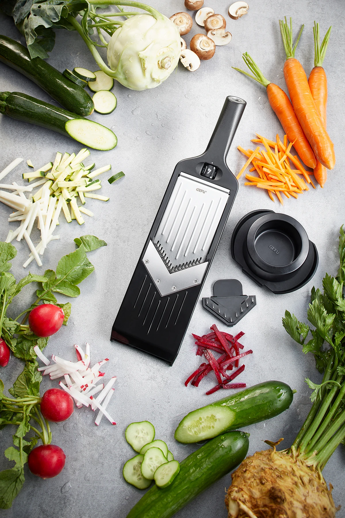 Gefu Mandoline Violi 2.0 Gefu Mandoline Violi 2.0 -Praktische Winkel Voor Keukenbenodigdheden gefu slicer 3