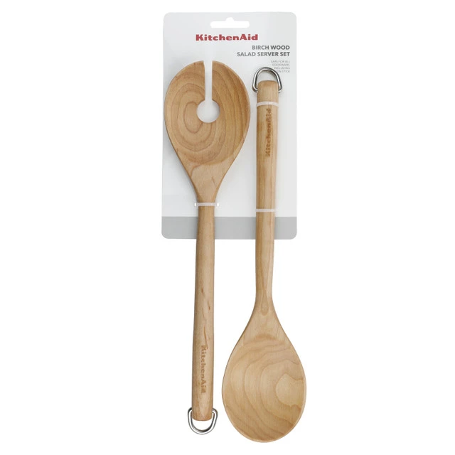 KitchenAid Slabestek Core Berkenhout 2-delig 33 cm KitchenAid Slabestek Core Berkenhout 2-delig 33 Cm -Praktische Winkel Voor Keukenbenodigdheden