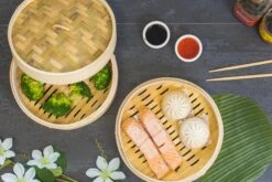 Sareva Stoommandje - Bamboe - 2-laags - ø 25 Cm 3 Sareva Stoommandje - Bamboe - 2-laags - ø 25 Cm -Praktische Winkel Voor Keukenbenodigdheden item 13 3