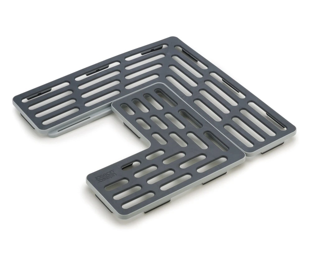 Joseph Joseph Aanpasbare gootsteenmat Sink Saver Grijs 2 Stuks Joseph Joseph Aanpasbare Gootsteenmat Sink Saver Grijs 2 Stuks -Praktische Winkel Voor Keukenbenodigdheden joseph joseph gootsteenmat grijs