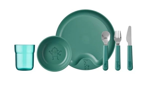 Mepal Kinderservies Mio Deep Turquoise 6-Delig Mepal Kinderservies Mio Deep Turquoise 6-Delig -Praktische Winkel Voor Keukenbenodigdheden kinderservies mepal mio 6 delig deep turquoise