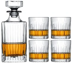 Cookinglife Whiskey Set (karaf & Whiskeyglazen) Moville - 5 Delige Set