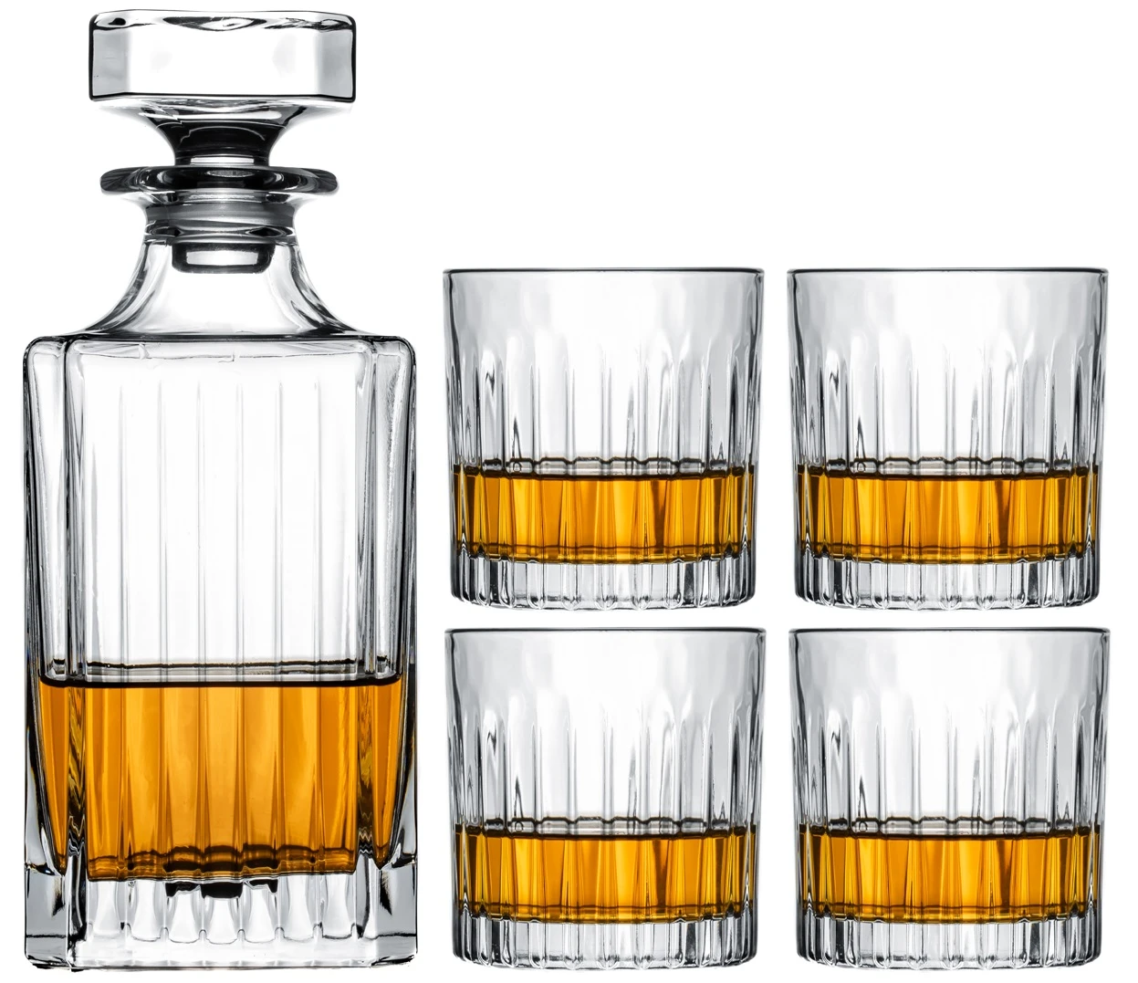 Cookinglife Whiskey Set (karaf & whiskeyglazen) Moville - 5 delige set Cookinglife Whiskey Set (karaf & Whiskeyglazen) Moville - 5 Delige Set -Praktische Winkel Voor Keukenbenodigdheden moville 3 delig 1