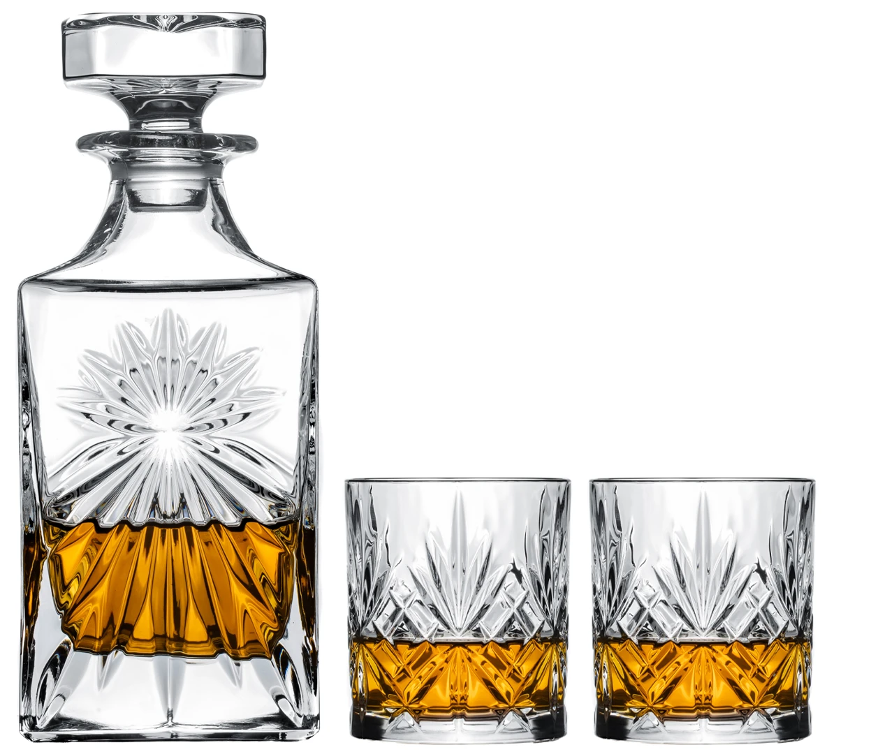 Cookinglife Whiskey Set (karaf & whiskey glazen) Moy - 3 delige set Cookinglife Whiskey Set (karaf & Whiskey Glazen) Moy - 3 Delige Set -Praktische Winkel Voor Keukenbenodigdheden moy 3 delig