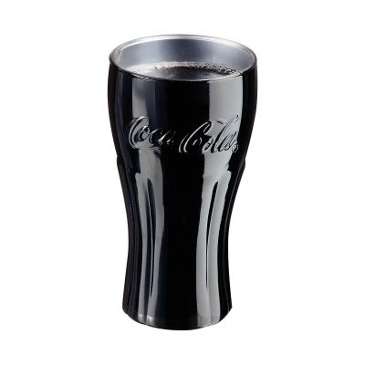 Coca Cola Glas - Zwart - 370 ml Coca-Cola Coca Cola Glas - Zwart - 370 Ml -Praktische Winkel Voor Keukenbenodigdheden
