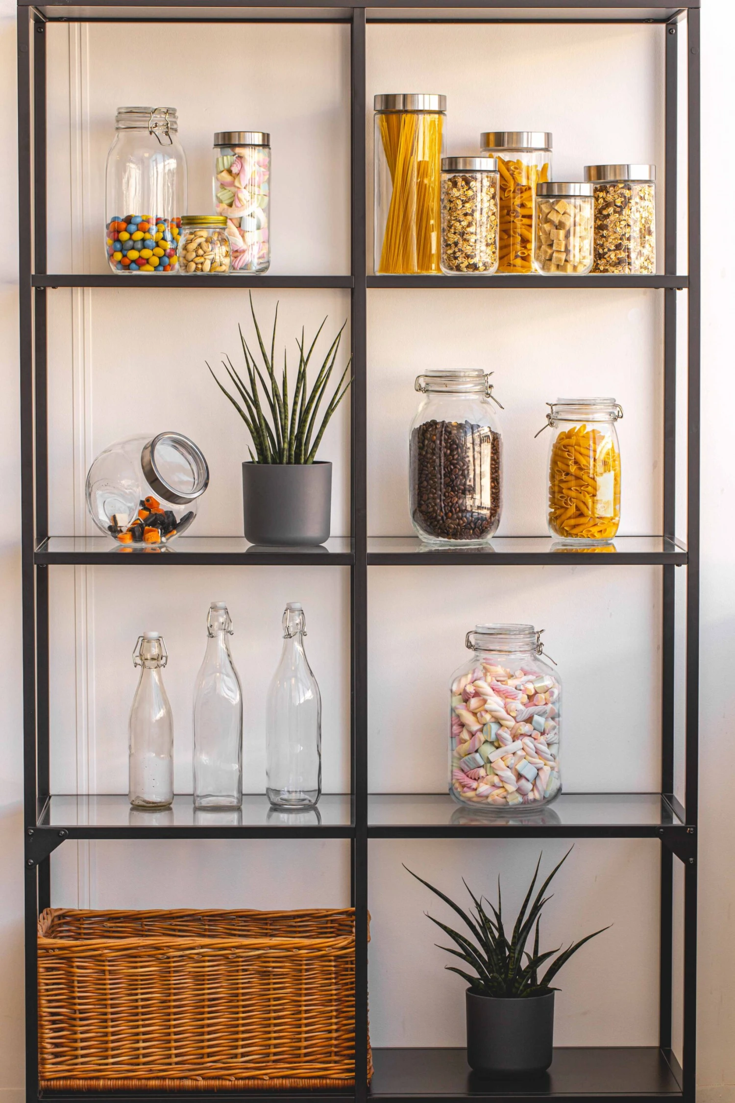 Sareva Voorraadpot - Glas / RVS deksel - ø 8 cm / 800 ml Sareva Voorraadpot - Glas / RVS Deksel - ø 8 Cm / 800 Ml -Praktische Winkel Voor Keukenbenodigdheden opbergglas stellingkast 5 4 scaled