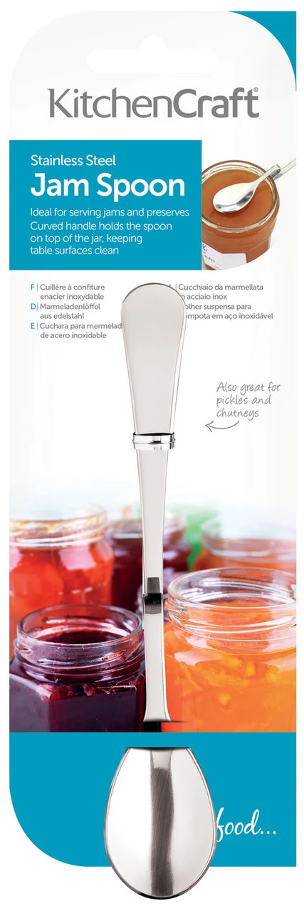 KitchenCraft Jamlepel / Dessertlepel RVS KitchenCraft Jamlepel / Dessertlepel RVS -Praktische Winkel Voor Keukenbenodigdheden