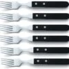 Amefa Steakvork Pizza - 6 Stuks -Praktische Winkel Voor Keukenbenodigdheden pizza steakvorken zwart 2