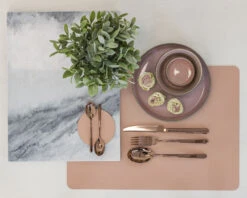 Jay Hill Placemats - Vegan Leer - Grijs / Roze - Dubbelzijdig - 46 X 33 Cm - 6 Stuks 4 Jay Hill Placemats - Vegan Leer - Grijs / Roze - Dubbelzijdig - 46 X 33 Cm - 6 Stuks -Praktische Winkel Voor Keukenbenodigdheden placemat 19 1