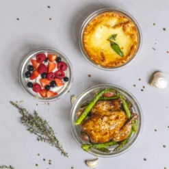 Sareva Glazen Vershoudbakje Cook & Fresh - Rond - 3-delig 3 Sareva Glazen Vershoudbakje Cook & Fresh - Rond - 3-delig -Praktische Winkel Voor Keukenbenodigdheden product 23