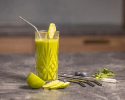 Sareva Herbruikbare Rietjes - Met Borstel - RVS - Gebogen - 4 Stuks 3 Sareva Herbruikbare Rietjes - Met Borstel - RVS - Gebogen - 4 Stuks -Praktische Winkel Voor Keukenbenodigdheden product keuken 1