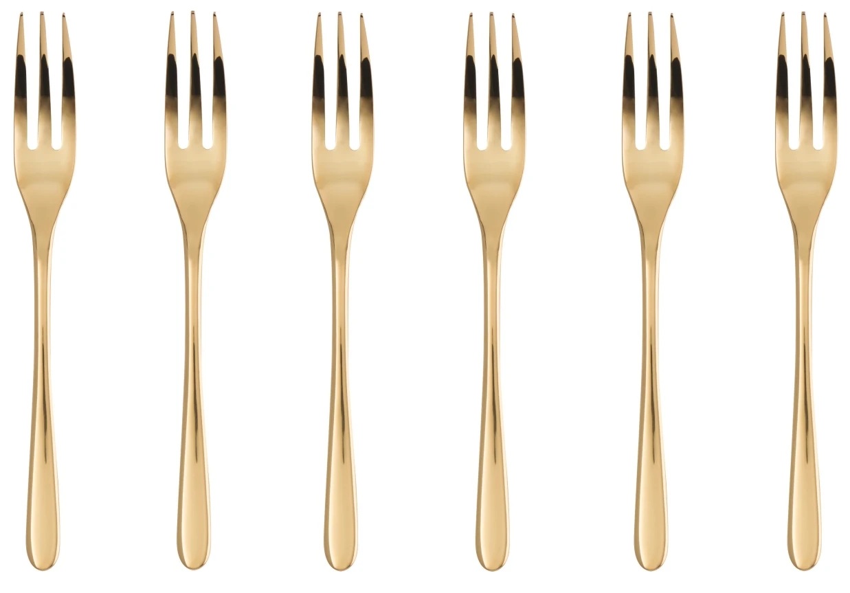 Sambonet Gebaksvorkjes Taste Goud 6 Stuks Sambonet Gebaksvorkjes Taste Goud 6 Stuks -Praktische Winkel Voor Keukenbenodigdheden sambonet taartvorken taste goud