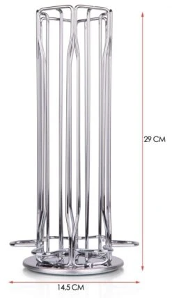 Jay Hill Nespresso Cuphouder - RVS - 42 Stuks 4 Jay Hill Nespresso Cuphouder - RVS - 42 Stuks -Praktische Winkel Voor Keukenbenodigdheden sareva cuphouder nespresso afmetingen