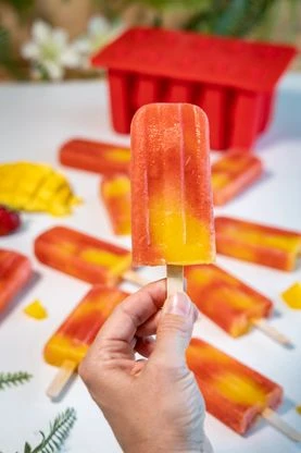 Sareva IJsjesmaker voor 10 ijsjes - Rood - Siliconen + 150 Houten IJsstokjes Sareva IJsjesmaker Voor 10 Ijsjes - Rood - Siliconen + 150 Houten IJsstokjes -Praktische Winkel Voor Keukenbenodigdheden sareva ijsjesmaker 2