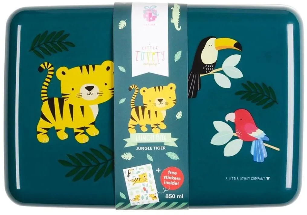 A Little Lovely Company Lunchbox - Jungle Tijger A Little Lovely Company Lunchbox - Jungle Tijger -Praktische Winkel Voor Keukenbenodigdheden sbjtgr14 lr 10 lunch box jungle tiger