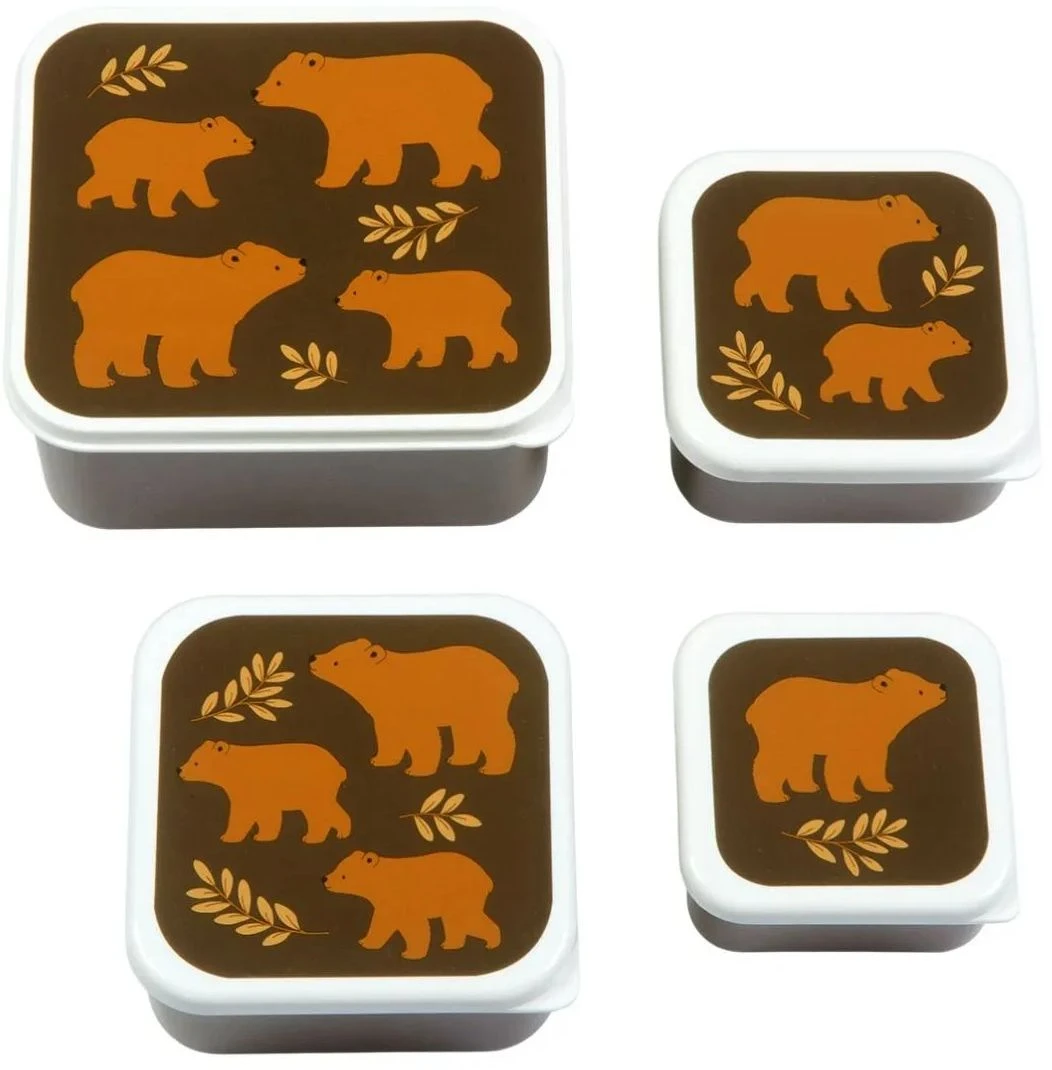 A Little Lovely Company Lunchset - Beren A Little Lovely Company Lunchset - Beren -Praktische Winkel Voor Keukenbenodigdheden sbsebe43 lr 1 lunch snack box set bears