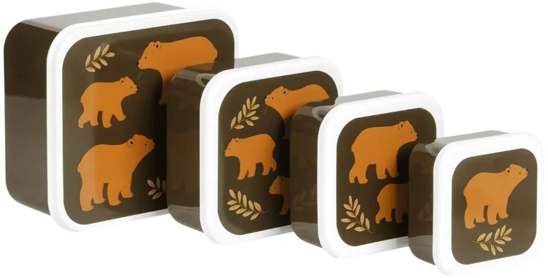 A Little Lovely Company Lunchset - Beren A Little Lovely Company Lunchset - Beren -Praktische Winkel Voor Keukenbenodigdheden sbsebe43 lr 2 lunch snack box set bears