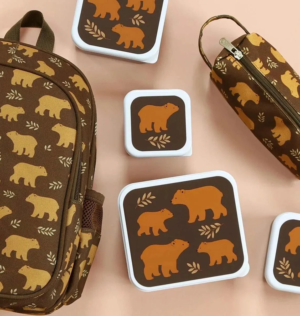 A Little Lovely Company Lunchset - Beren A Little Lovely Company Lunchset - Beren -Praktische Winkel Voor Keukenbenodigdheden sbsebe43 lr 8 lunch snack box set bears