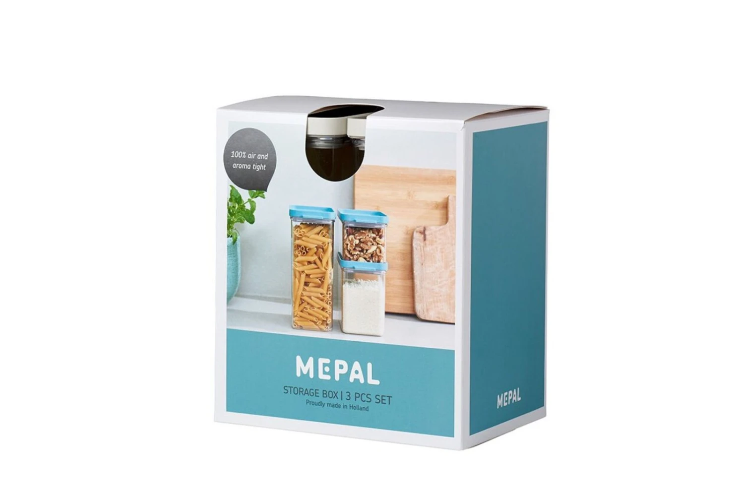 Mepal Bewaardoos Omnia Nordic White 3-Delig Mepal Bewaardoos Omnia Nordic White 3-Delig -Praktische Winkel Voor Keukenbenodigdheden set bewaardoos omnia 3 delig nordic white 1