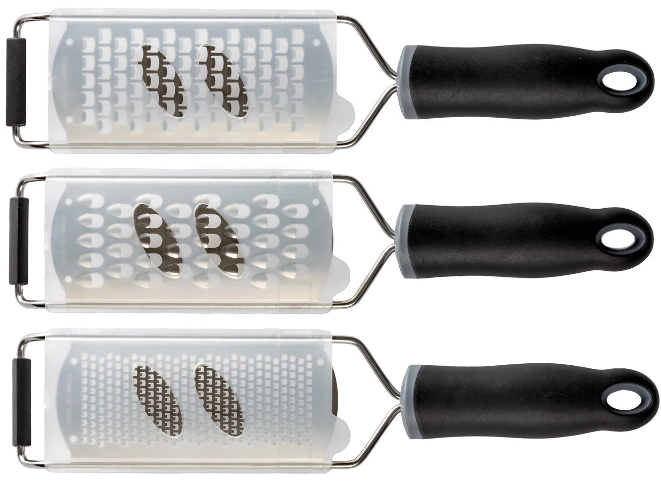 Sareva Raspen (grof - medium - fijn) - 14 cm - 3 stuks Sareva Raspen (grof - Medium - Fijn) - 14 Cm - 3 Stuks -Praktische Winkel Voor Keukenbenodigdheden set safety 1