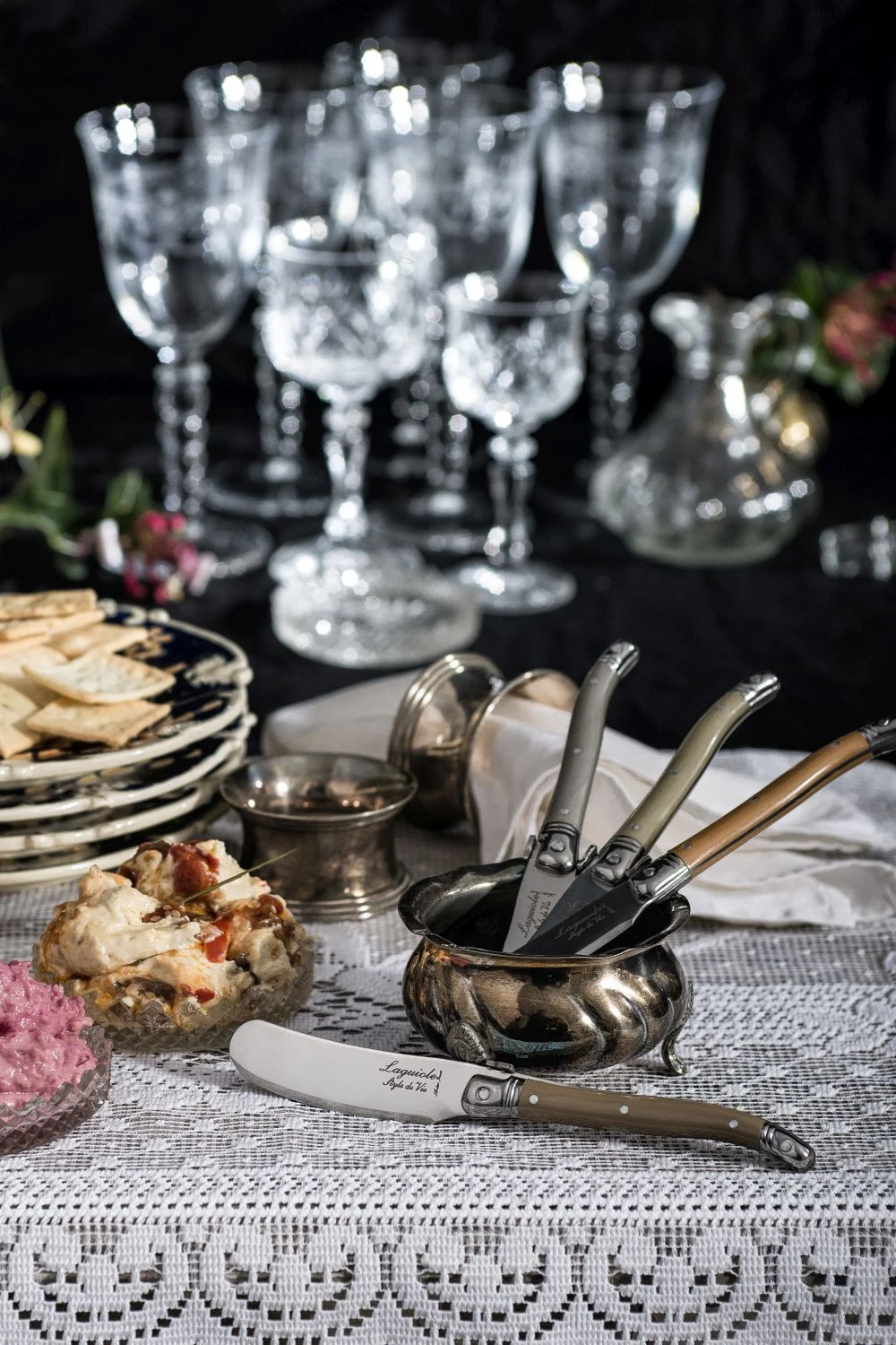 Laguiole Style de Vie Botermessen Treasure 4 Stuks Laguiole Style De Vie Botermessen Treasure 4 Stuks -Praktische Winkel Voor Keukenbenodigdheden sf gr laguiole botermessen treasure 1 1