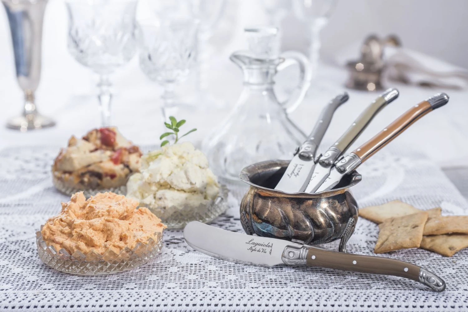 Laguiole Style de Vie Botermessen Treasure 4 Stuks Laguiole Style De Vie Botermessen Treasure 4 Stuks -Praktische Winkel Voor Keukenbenodigdheden sf gr laguiole botermessen treasure 7 1