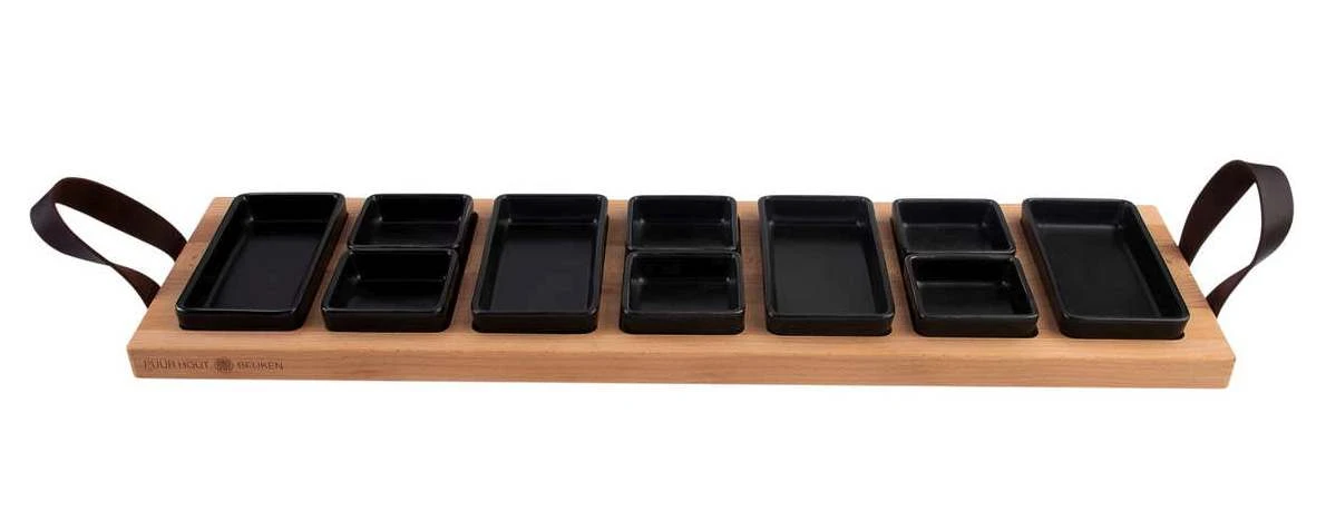 Bowls & Dishes Serveerplank / Tapasplank Streetfood 7-vaks Zwart - XXL Bowls & Dishes Serveerplank / Tapasplank Streetfood 7-vaks Zwart - XXL -Praktische Winkel Voor Keukenbenodigdheden vbb1869.zw 3 1