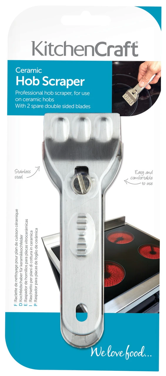 KitchenCraft Kookplaatschraper KitchenCraft Kookplaatschraper -Praktische Winkel Voor Keukenbenodigdheden